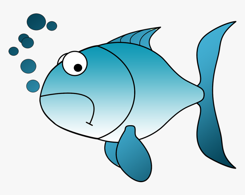 Pez De Colores, Pescado, Triste, Gruñón, De Mal Humor - Fish Clip Art, HD Png Download