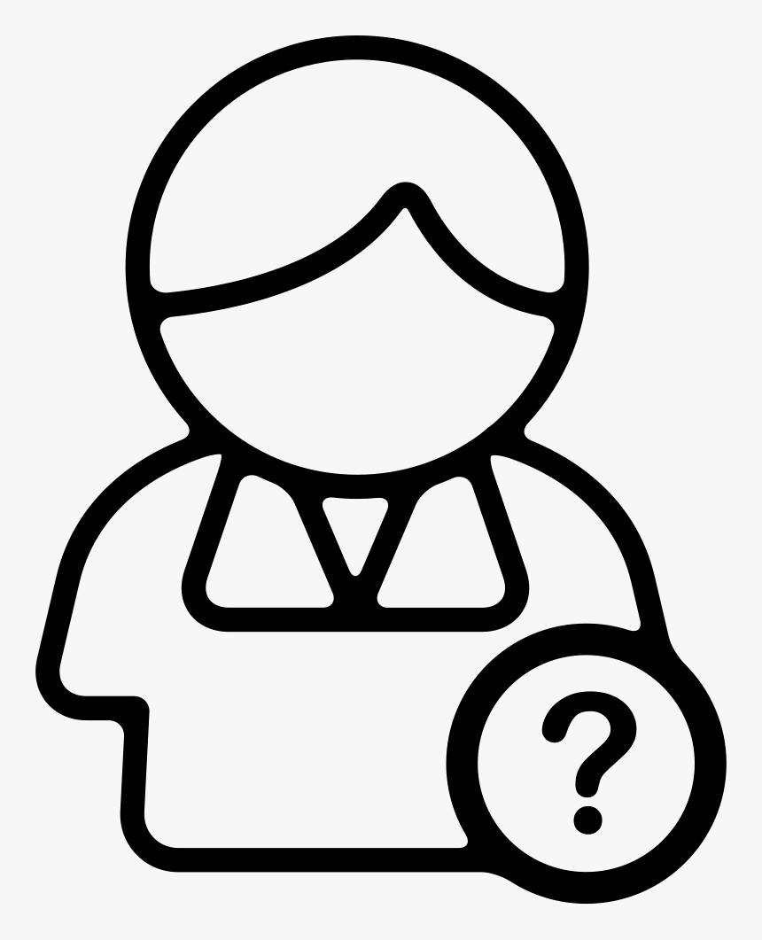 Question Mark On A Person Symbol Comments - Simbolo De Persona Con Signo De Interrogacion, HD Png Download