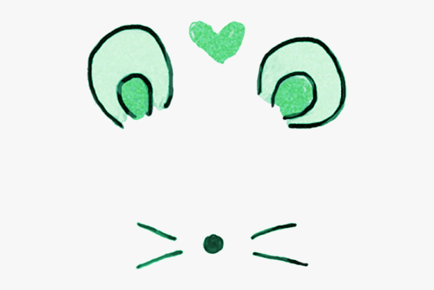 #mouse #green #filter #cute - Snow Mouse Filter Png, Transparent Png