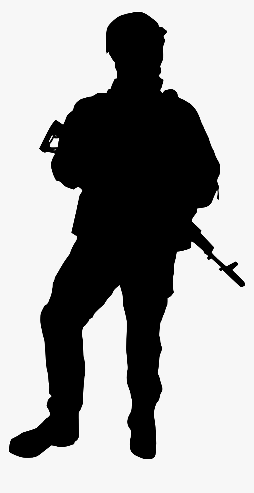 Soldier Silhouette Png, Transparent Png