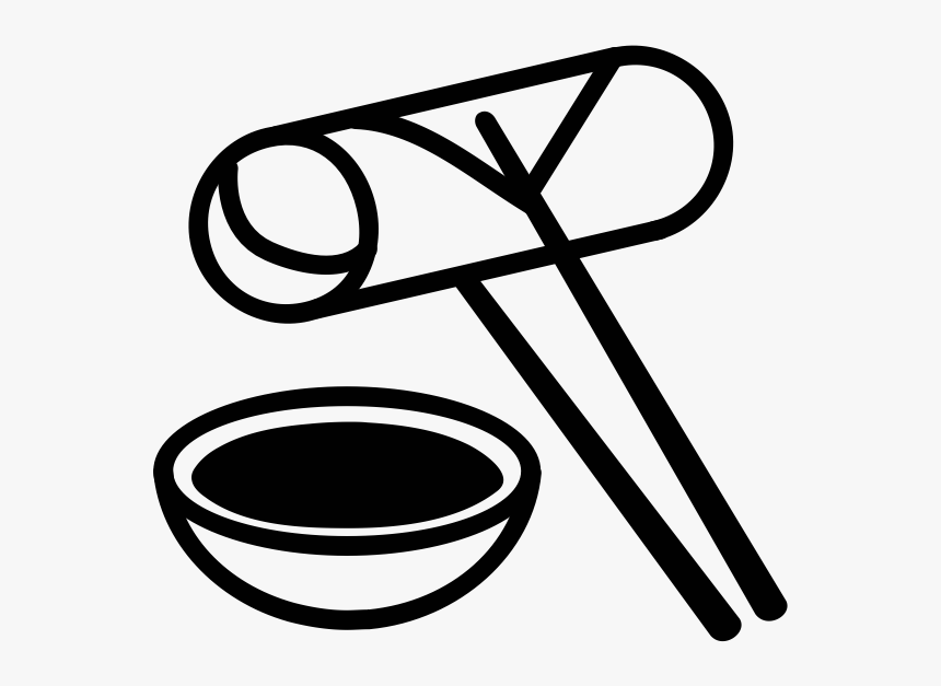 Egg Roll Rubber Stamp - Spring Roll Icon Png, Transparent Png