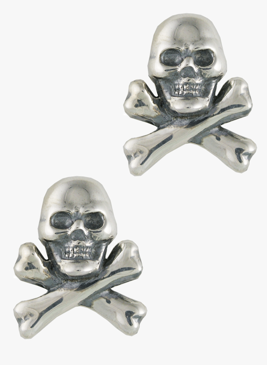 Silver Skull Crossbones Png, Transparent Png