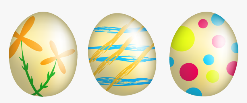 3 Easter Eggs Original Png Clipart Image - Easter Eggs Png, Transparent Png