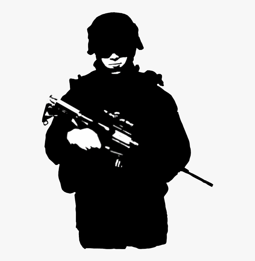 Soldier Silhouette Google Search Clipart Transparent - Silhouette Soldier Clipart, HD Png Download