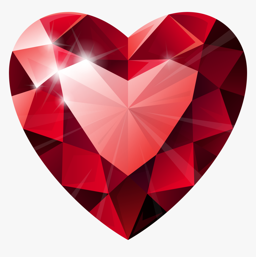 On Cut Jewellery Heart Fire Diamond Hearts Clipart, HD Png Download