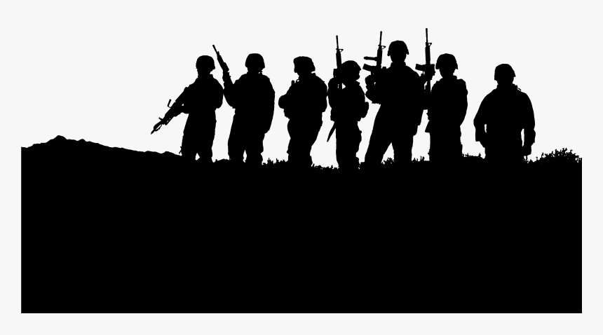Transparent Military Clip Art - Soldier Silhouette, HD Png Download