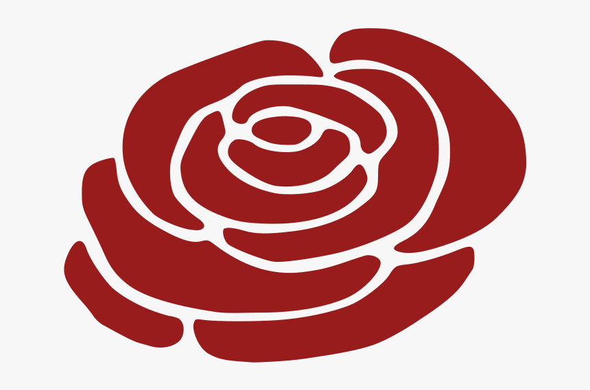 Red Rose Silhouette Png, Transparent Png