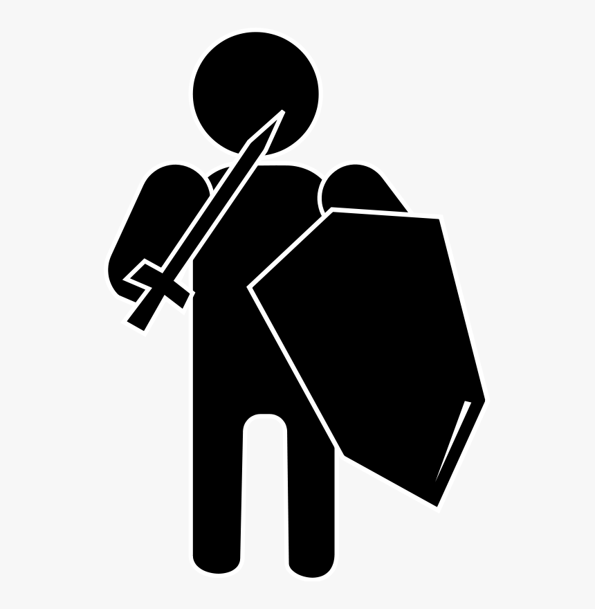 Free Vector Silhouette Soldier - Roman Soldier Silhouette Png, Transparent Png