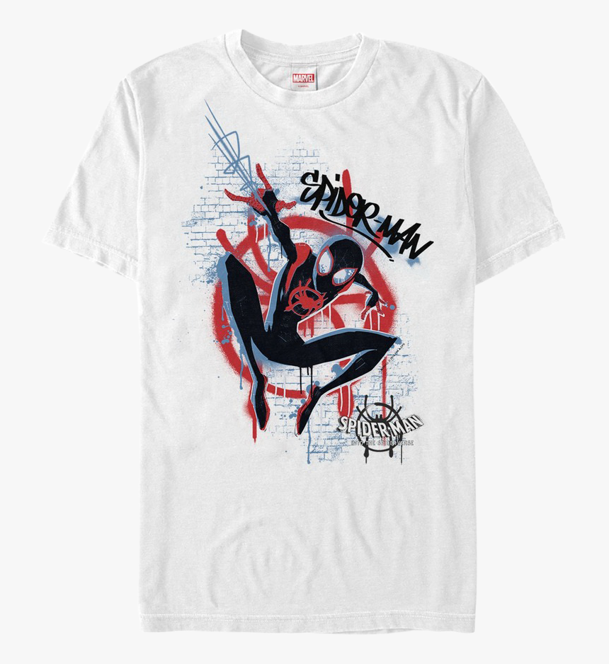 Graffiti Spider Man Into The Spider Verse T Shirt - Spiderman New Universe T Shirt, HD Png Download