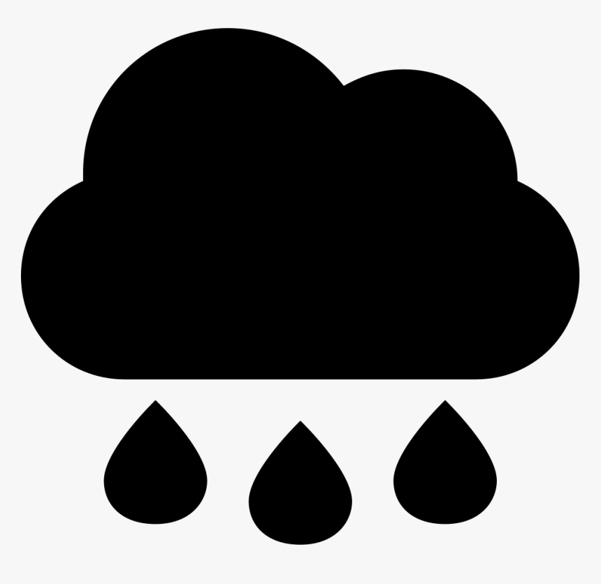 Raindrops Of Rain Falling Of Dark Cloud - Dark Cloud Icon, HD Png Download