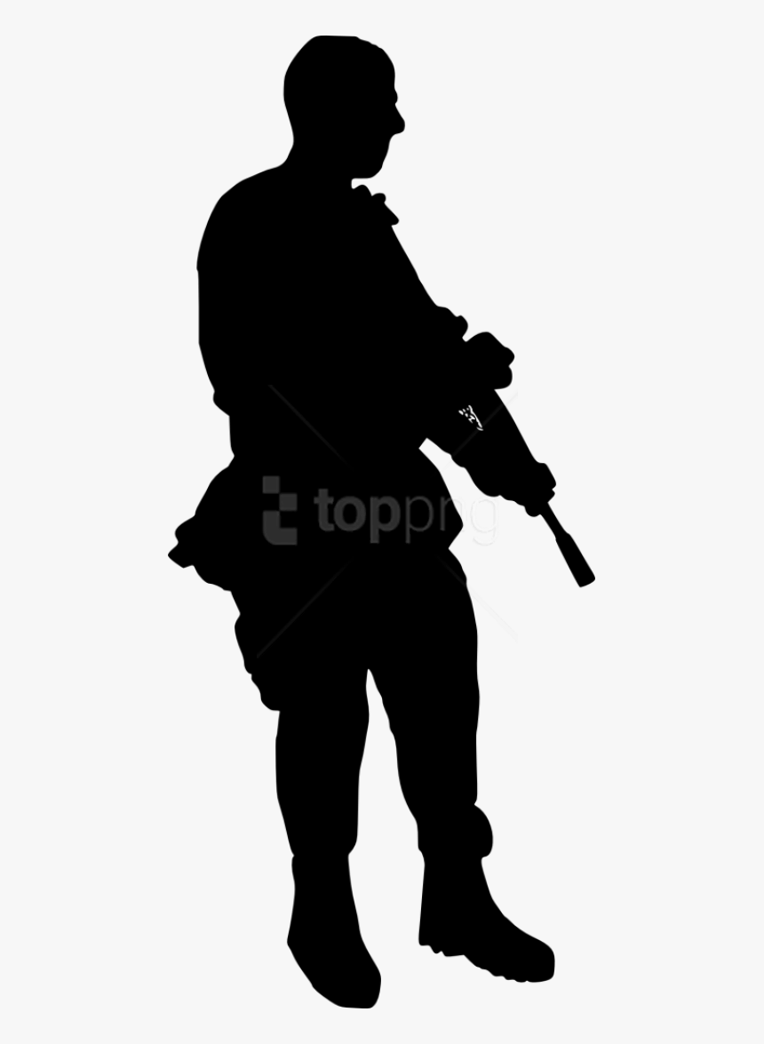 Free Png Soldier Silhouette Png - Transparent Soldier Walking Silhouette, Png Download