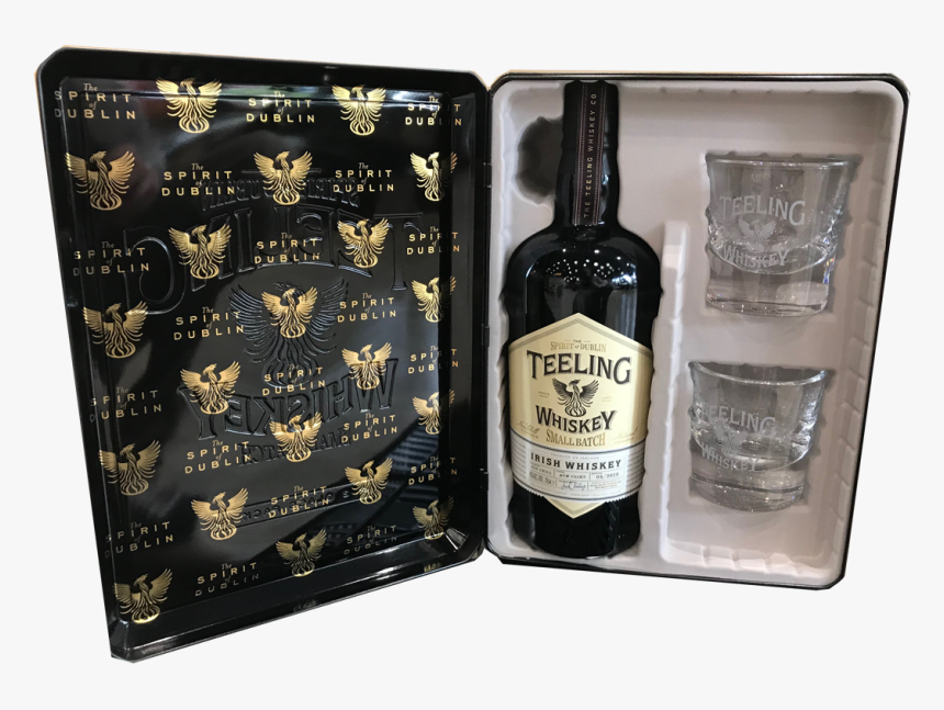 Teeling S Small Batch Glass Gift Set - Glass Bottle, HD Png Download