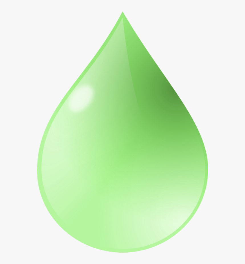 Green Clipart Raindrop Green Water Drop Transparent, HD Png Download