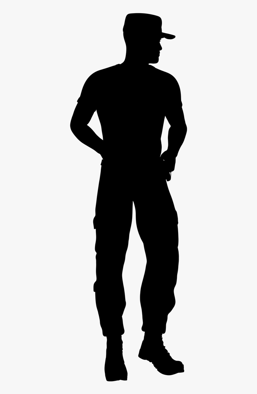 Silhouette Man Soldier Free Picture - Agent De Securité Silhouette, HD Png Download