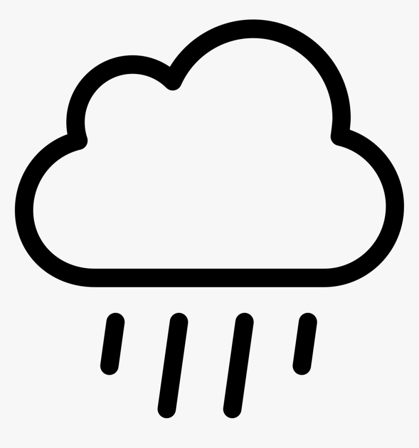 Transparent Rain Drops Png - Cloud Black And White Png, Png Download
