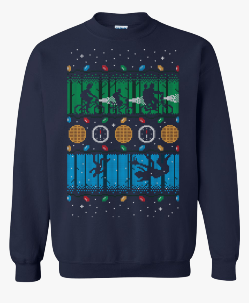 Stranger Things Upside Down Christmas Sweater Sweatshirt - Stranger Things Christmas Things, HD Png Download