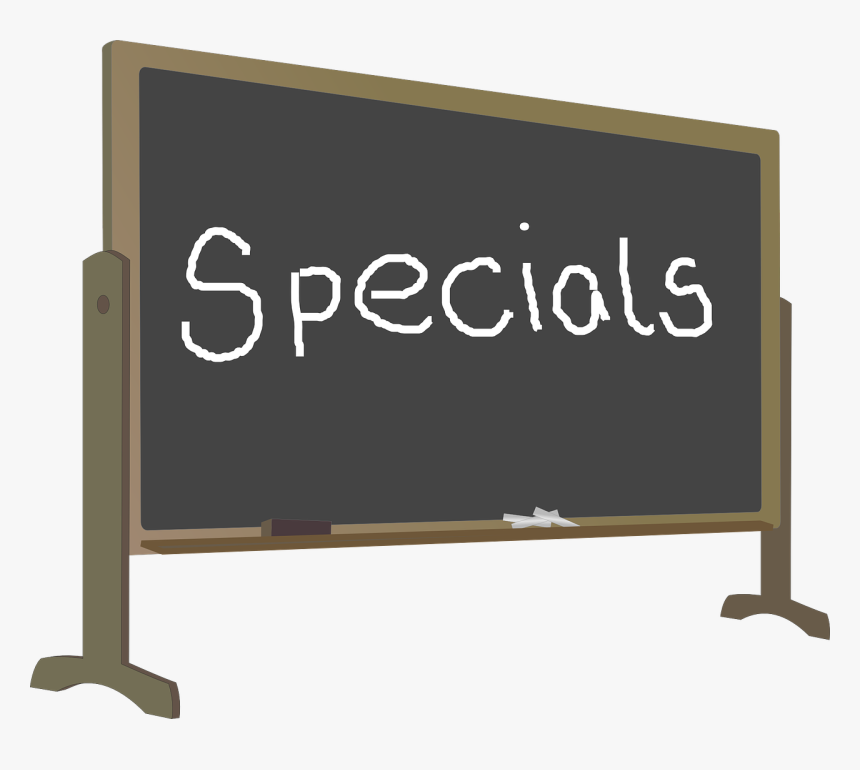 Chalkboard Blackboard School Free Picture - Free Specials Clipart, HD Png Download