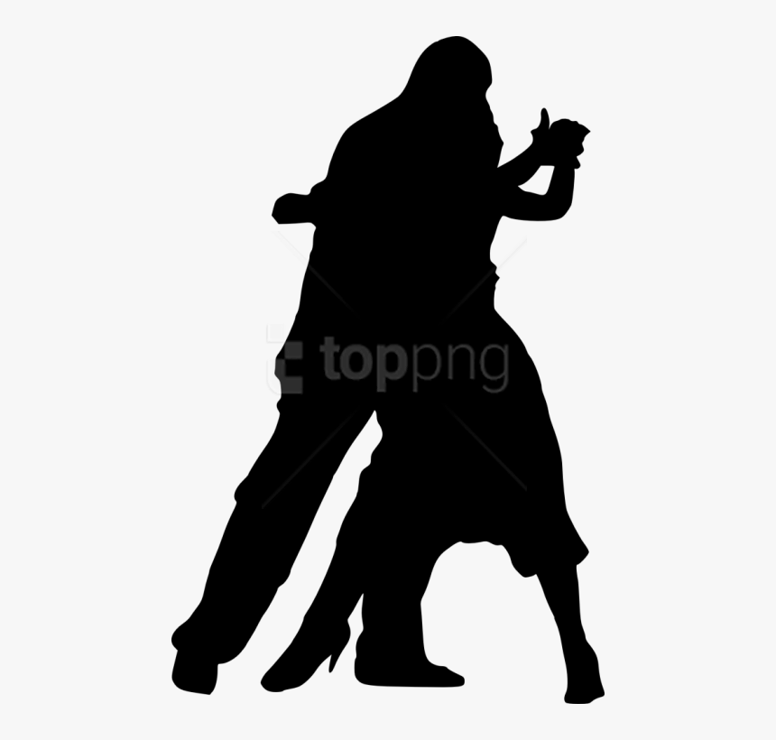 Dancing Silhouette Png - Imagen De Danza En Blanco Y Negro, Transparent Png