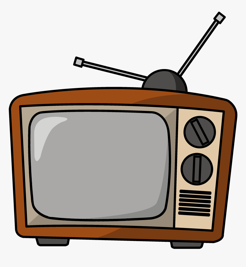 Vintage Tv Clipart - Electronic Age Of Media, HD Png Download , Transparent  Png Image - PNGitem, image size:860x932