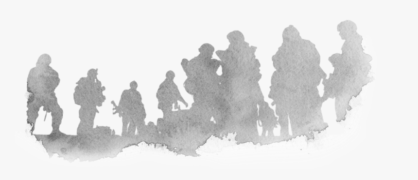 Transparent Soldier Silhouette Clipart - Canadian Soldiers Silhouette, HD Png Download