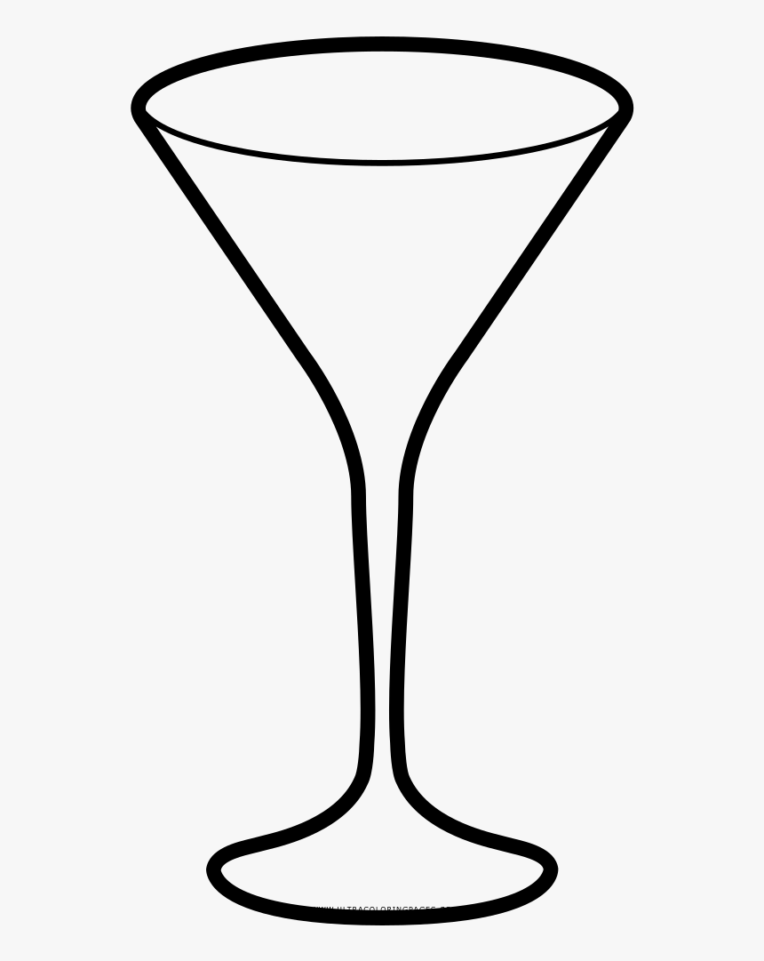 Transparent Martini Glass Clipart - Copa De Coctel Dibujo Png, Png Download