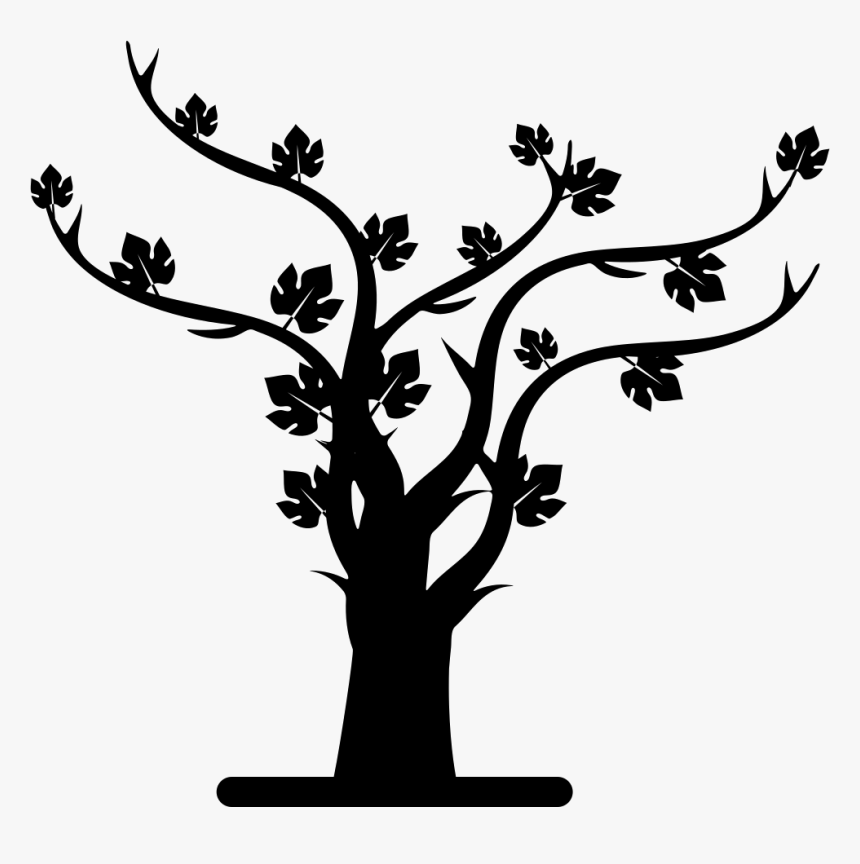 Autumn Tree Silhouette - Silueta De Arbol Png, Transparent Png