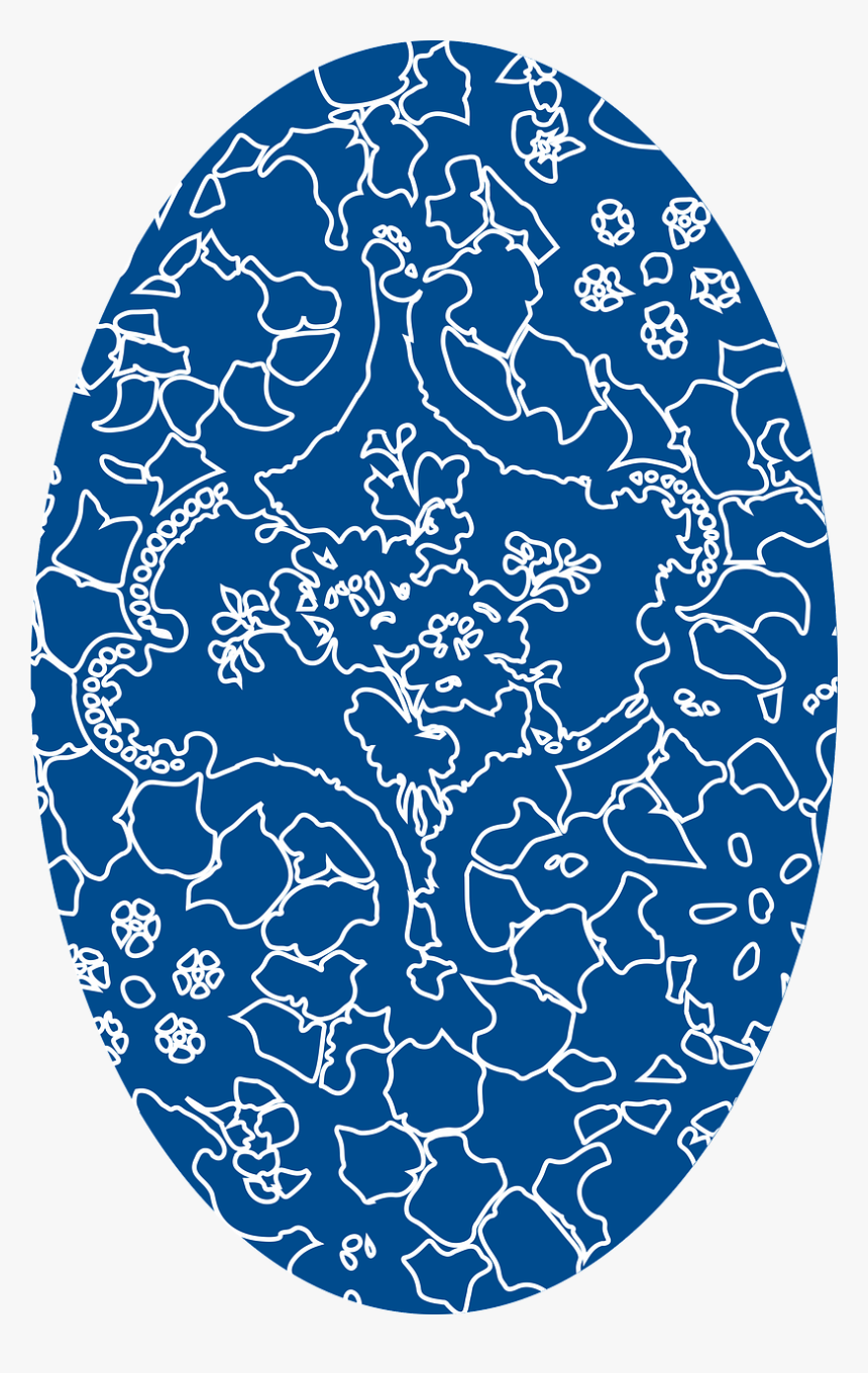 Egg Easter Lace Free Picture - Circle, HD Png Download