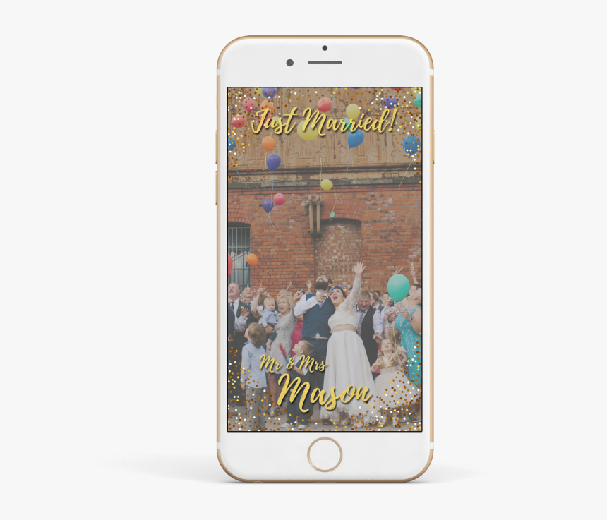 Snapchat Wedding Filter - Iphone, HD Png Download