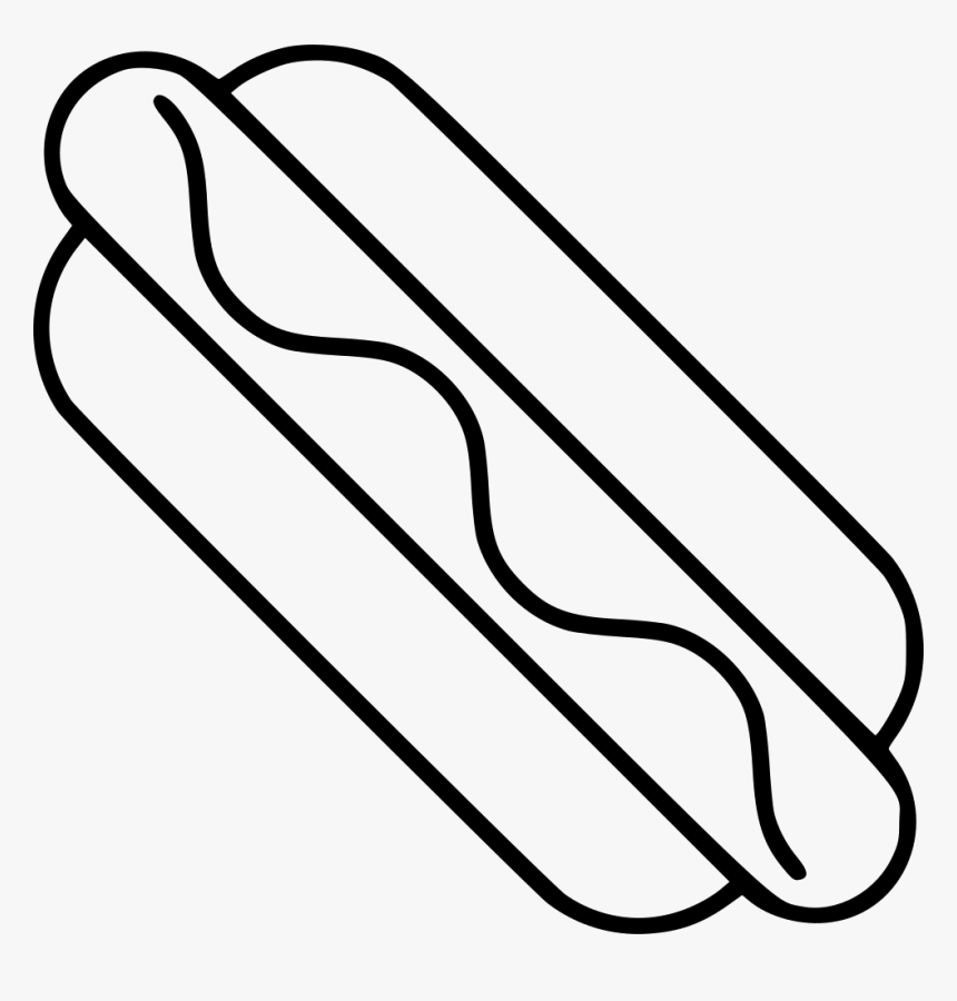 Hotdog - Line Art, HD Png Download