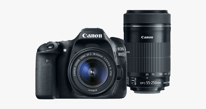 Canon 80d 18 55mm Lens, HD Png Download