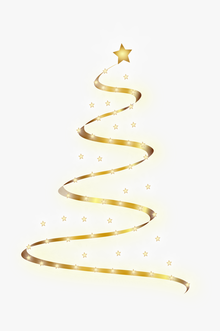 Modern Christmas Tree 5 Clip Arts - Christmas Tree Lights Png, Transparent Png