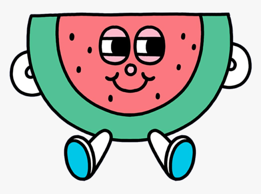 #watermelon #fruit #mochi #kawaii #cute #softbot #png, Transparent Png