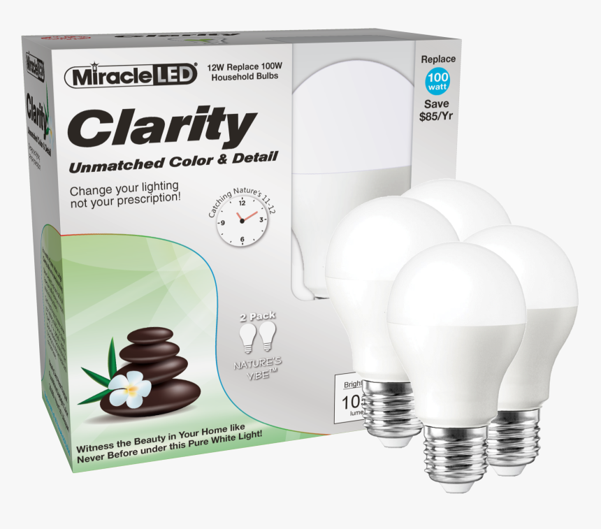Miracle Led Clarity High Definition High Visibility - Compact Fluorescent Lamp, HD Png Download