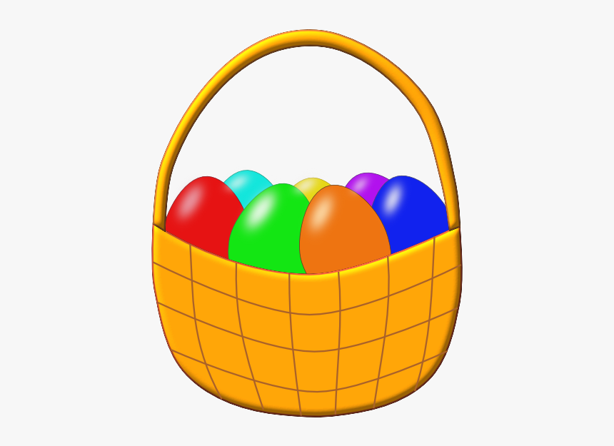 Easter Basket Png Free Download - Easter Basket With Eggs Clipart, Transparent Png