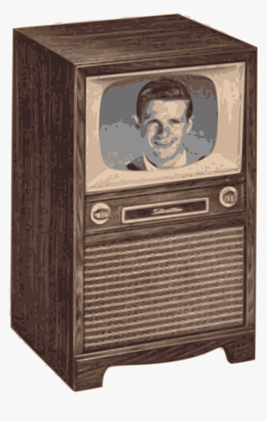 Retro Tv Clip Arts - Vintage Tv Vector Free, HD Png Download