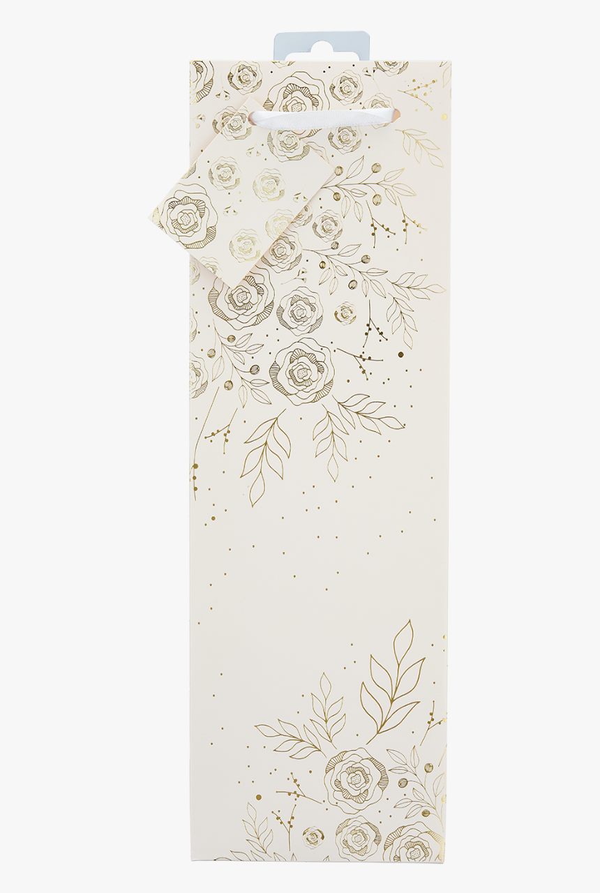 Floral Lace Single-bottle Wine Bag By Cakewalk - Motif, HD Png Download