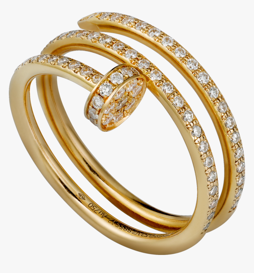 Cartier Un Clou Ring Diamond, HD Png Download