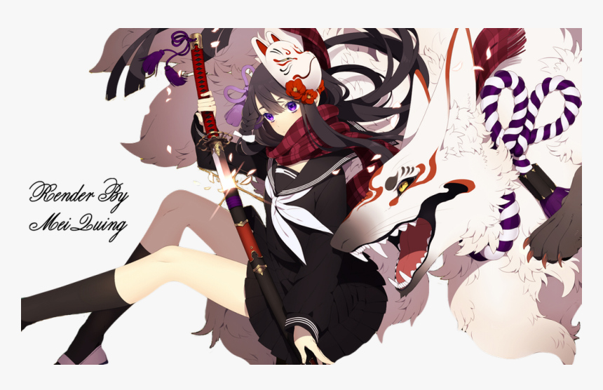 Anime Girl Mask Render, HD Png Download