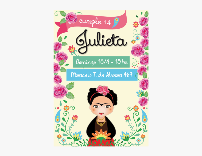 Invitacion De Frida Kahlo, HD Png Download