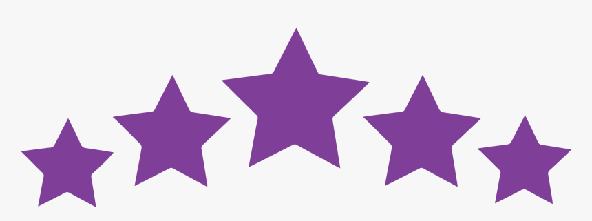 Vector Of 5 Stars Signifying Reliability - Blue Stars In A Line, HD Png Download