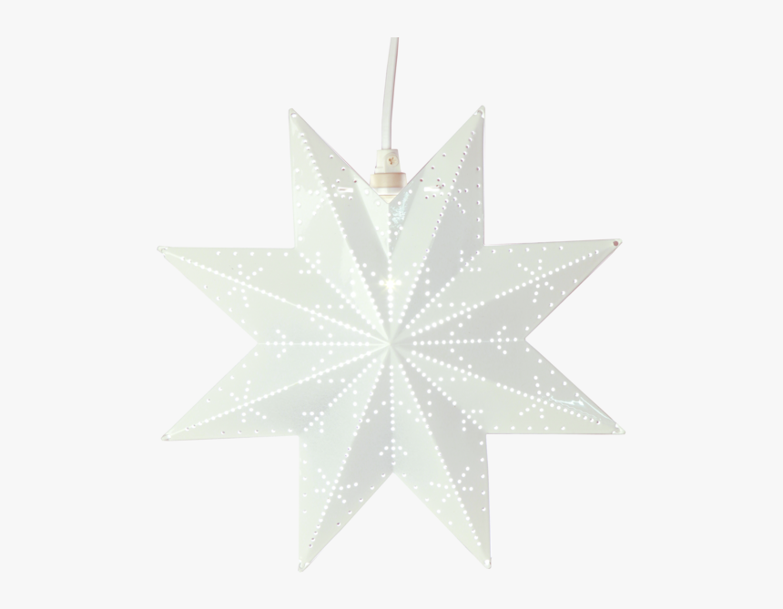 Metal Star Classic - Vit Julstjärna Plåt, HD Png Download