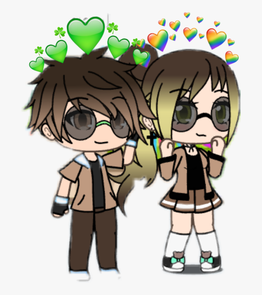 #love #gacha Life #parejas #tumblr - Cartoon, HD Png Download