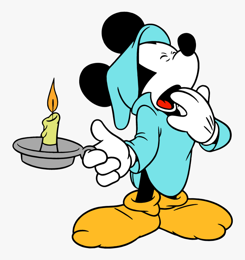 Clipart Compression Mouse - Mickey Mouse Going To Bed, HD Png Download