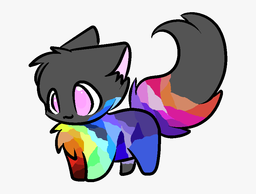 Chibi Grey Cat, HD Png Download