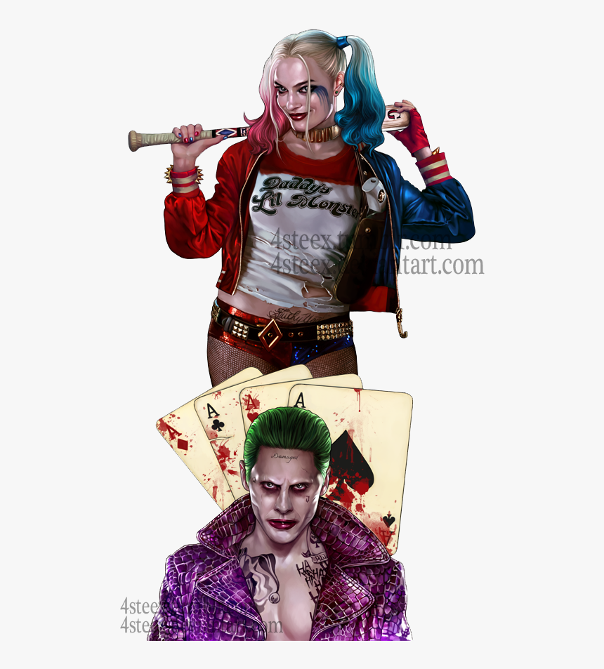 Joker And Harley Quinn Tatoo, HD Png Download