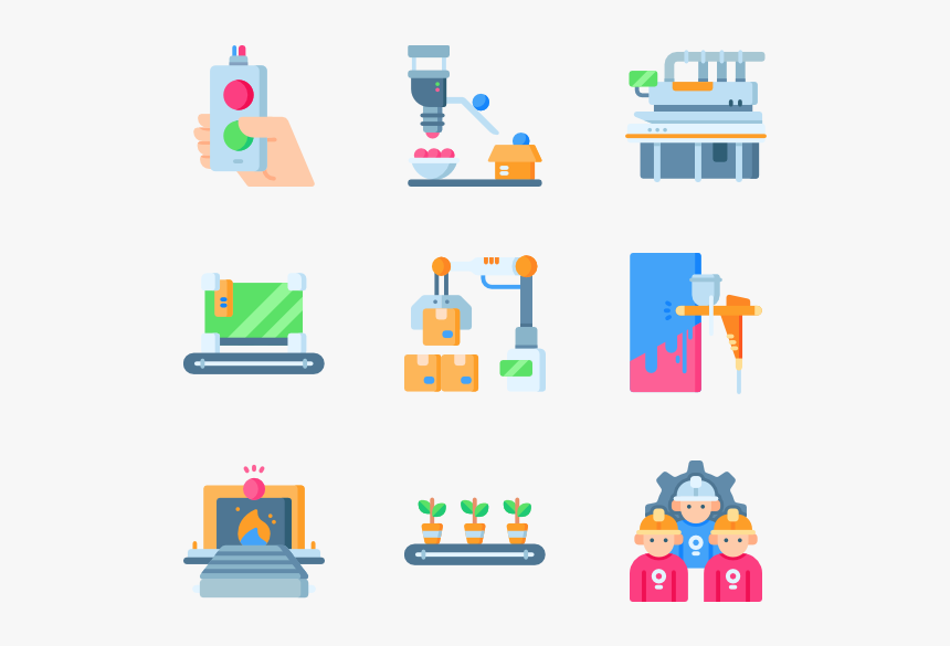 17 Mass Production Icon Packs, HD Png Download