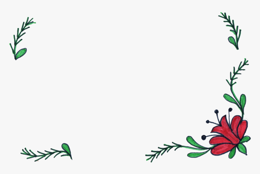 Flower Frame Clip Art, HD Png Download