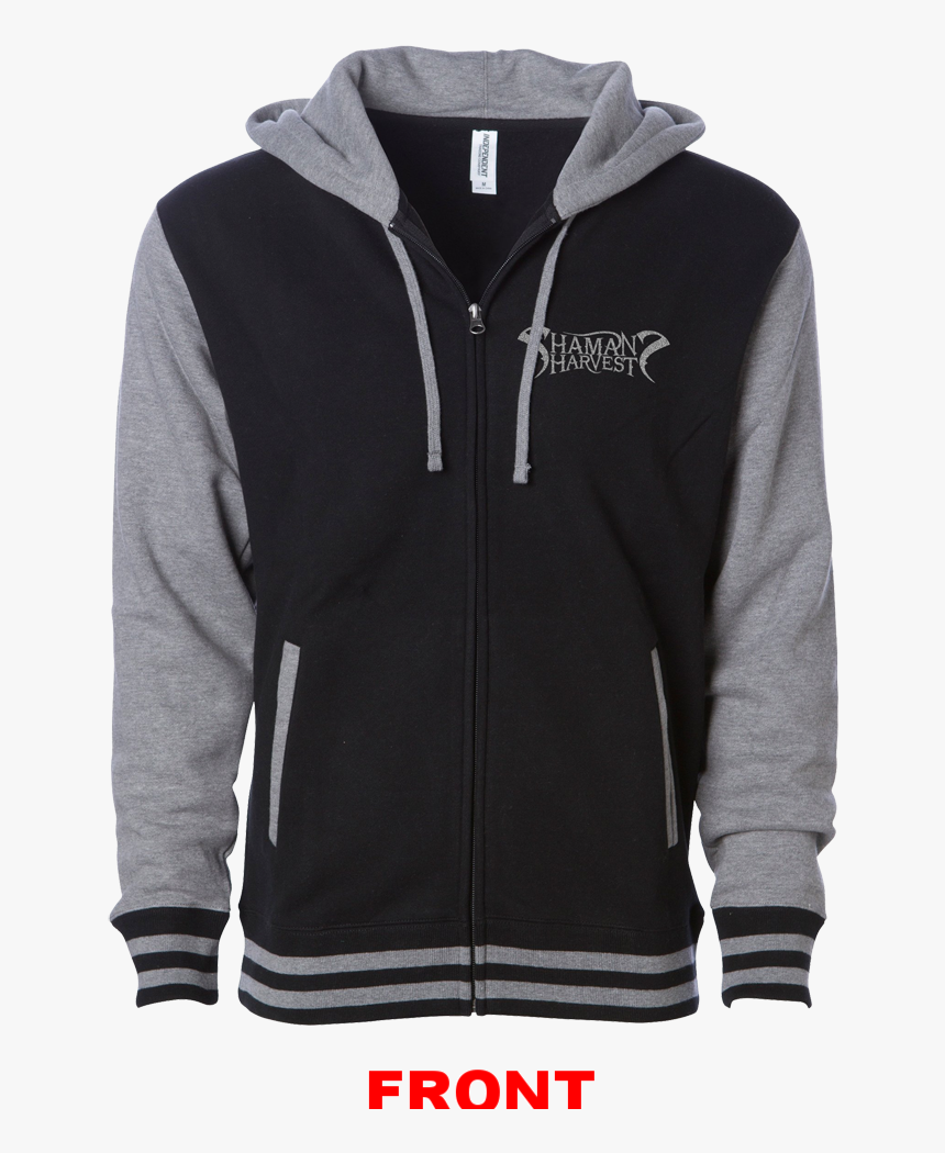 Sh Smokin Varsityhoodie Front - Zipper Hooded Varsity Jacket, HD Png Download