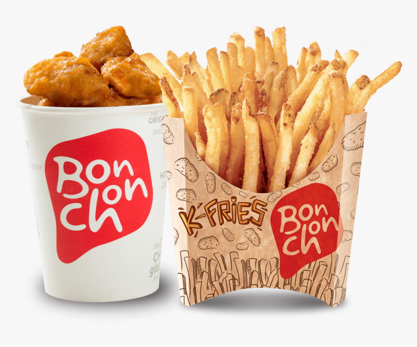 Chicken Poppers With Kfries - Bonchon Menu Fries, HD Png Download