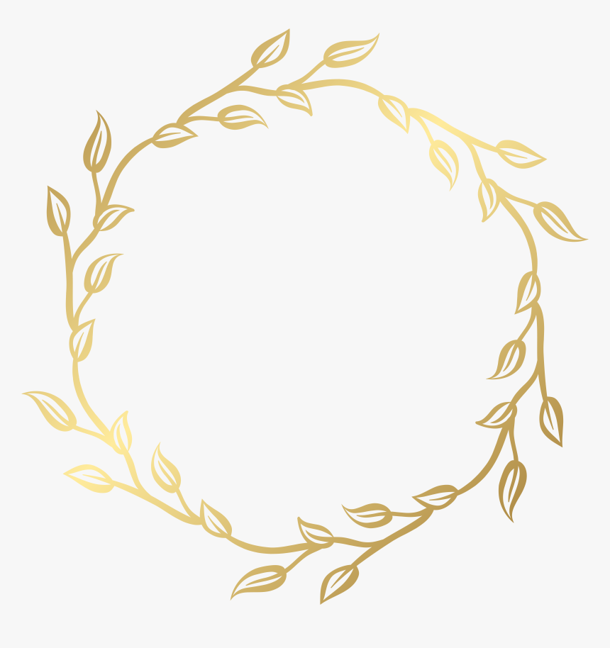 Gold Leaf Frame Png Clipart​, Transparent Png